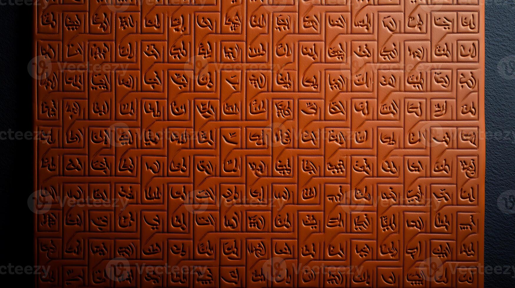 Textured wall panel with intricate patterns, showcasing craftsmanship and design in a modern setting photo