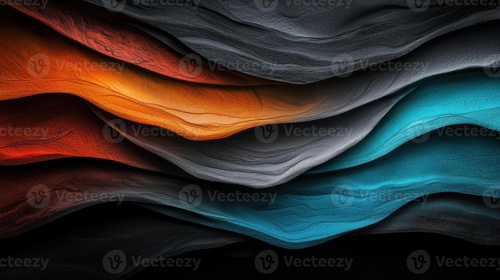 A series of colorful stripes on a piece of paper photo