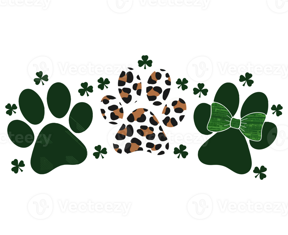 Happy St. Patrick's Day Paws png