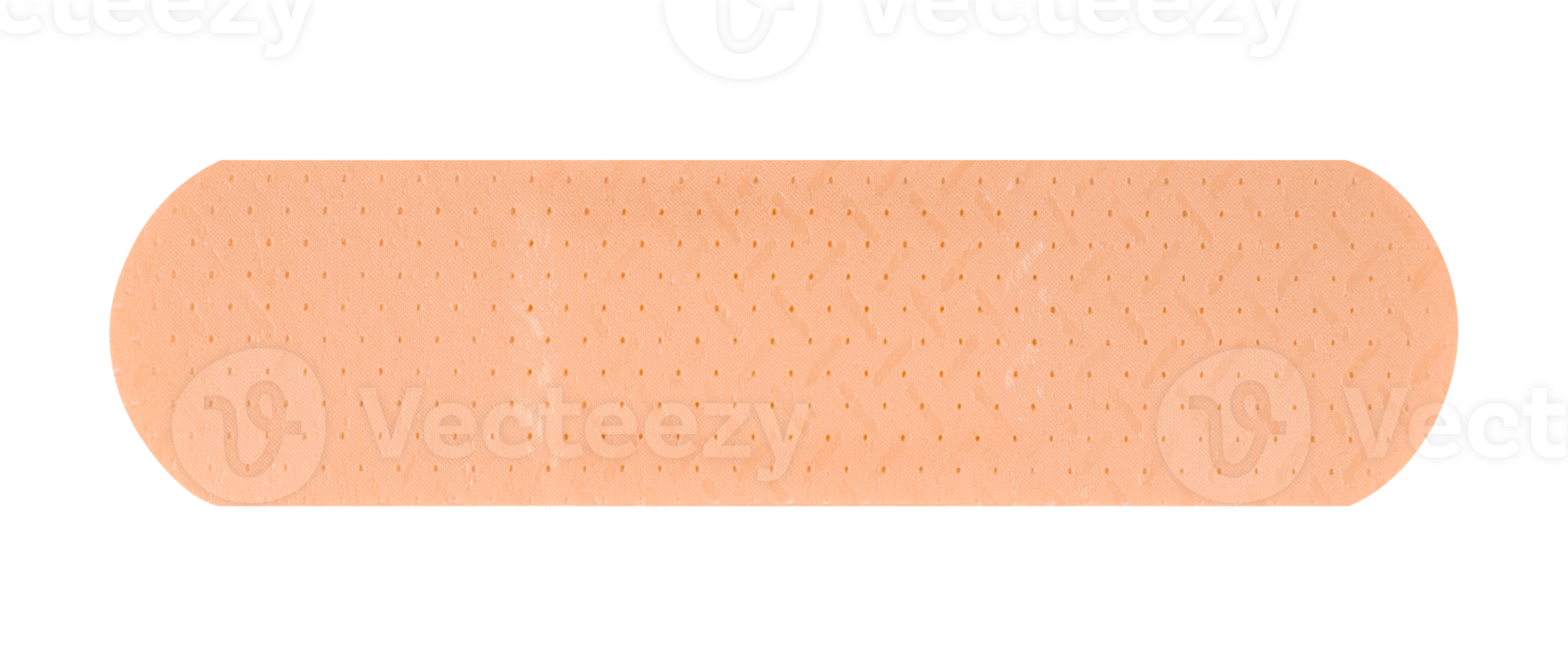 Single adhesive bandage isolated on a transparent background. Stock photo. png