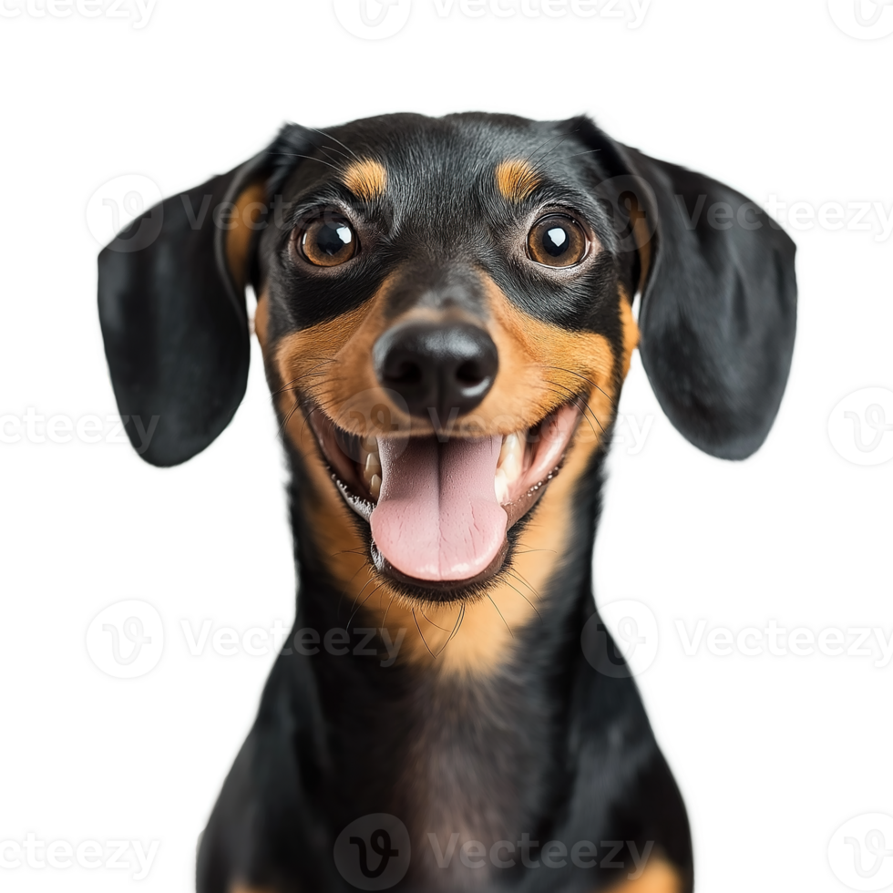 Cute Happy Dog Smiling, Isolated on Transparent Background png