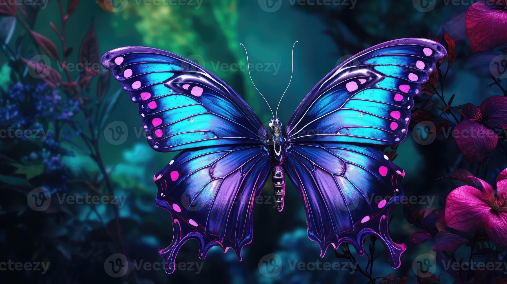 whimsical purple elements photo