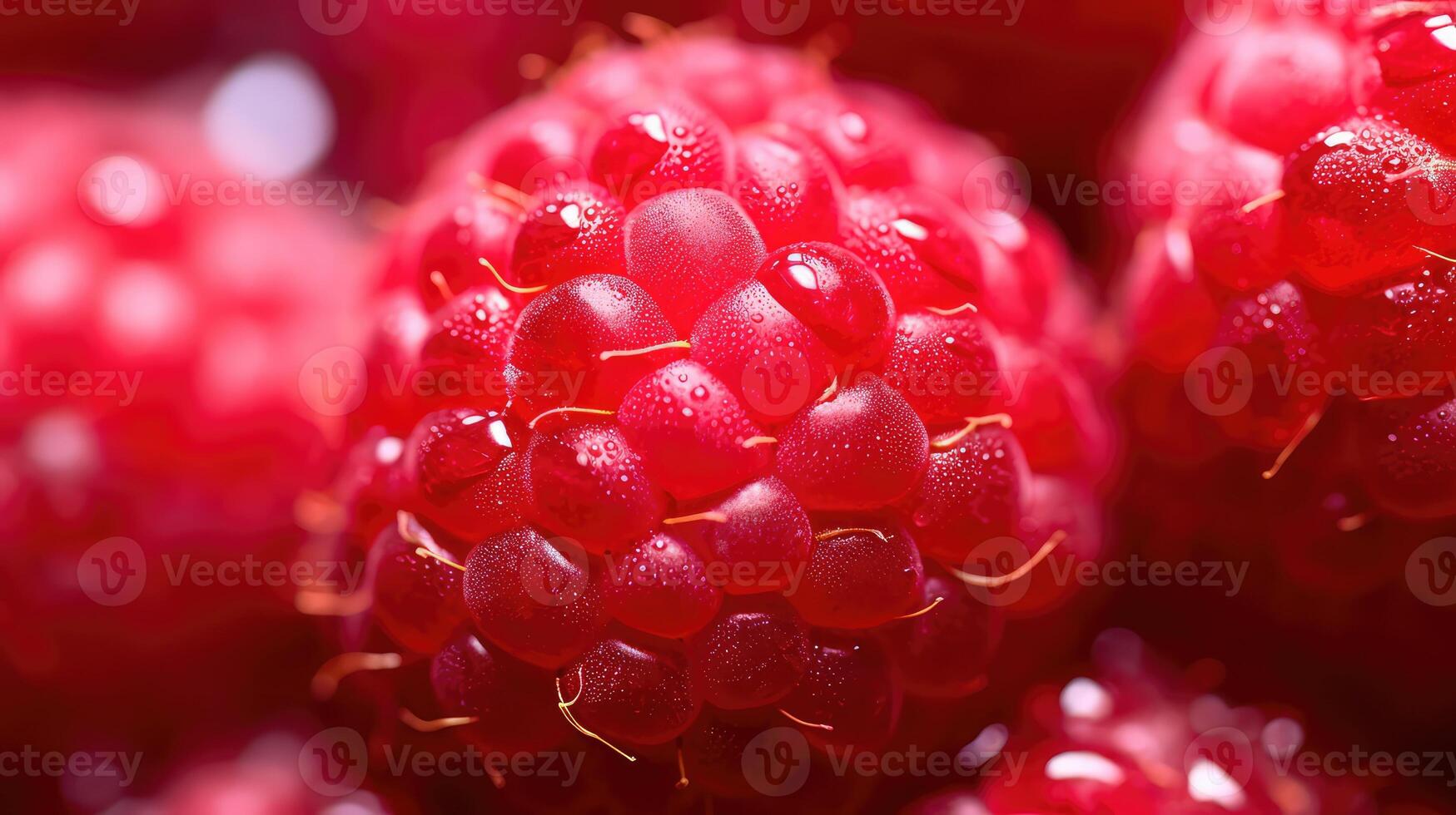 ripe macro raspberry fruit photo