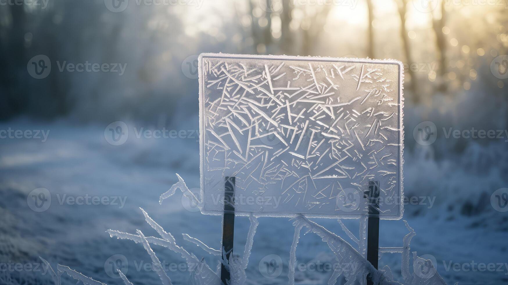 slippery winter road conditions photo