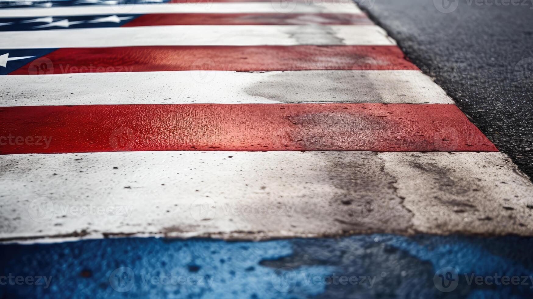 vibrant red white and blue line photo