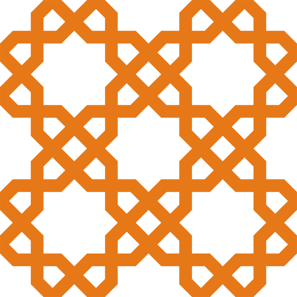 Seamless Islamic geometric ornamental pattern png