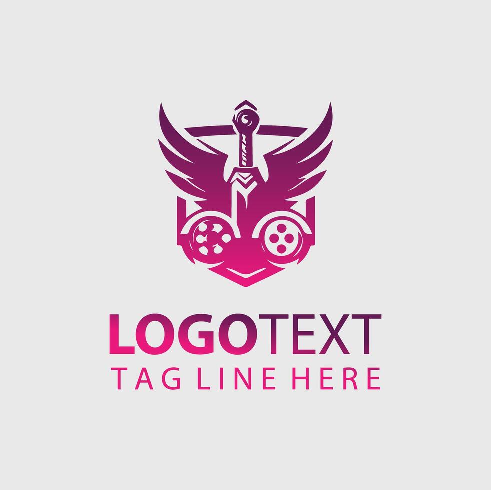 unique game logo vector
