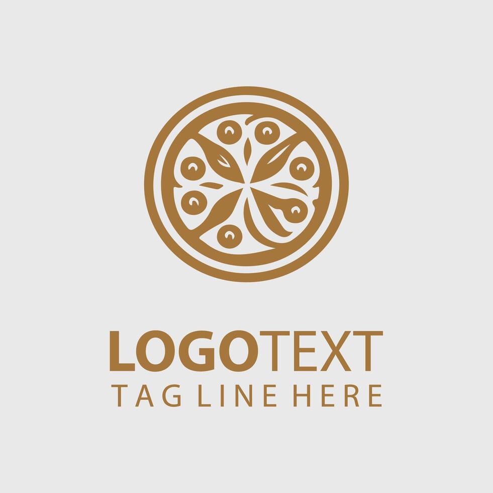 Golden Crust Pizza Logo vector