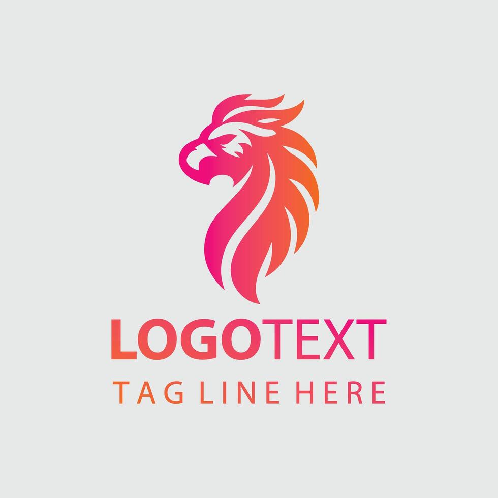 Golden Griffin Logo Design vector
