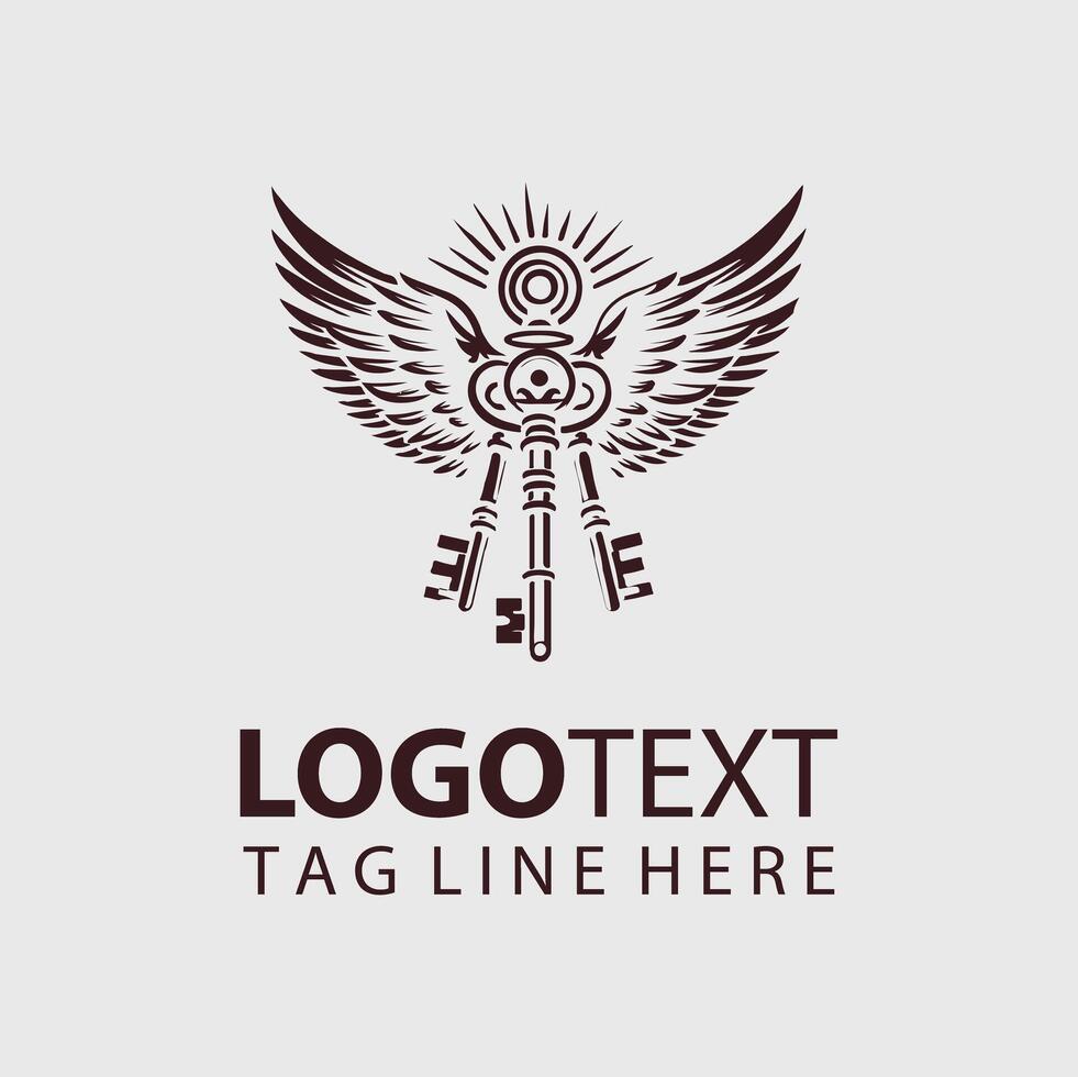best key logo design vector