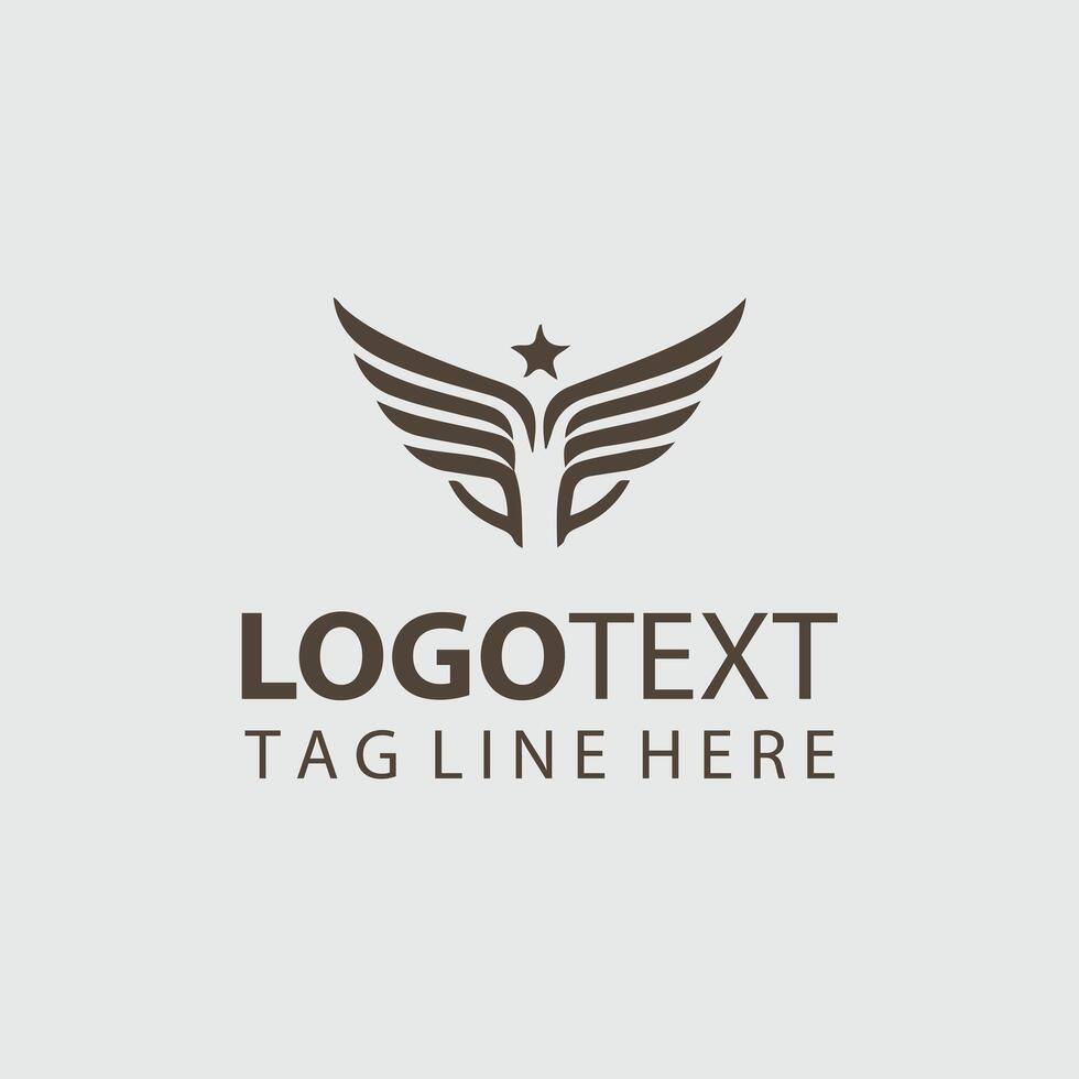 Sky Titan eagle logo vector