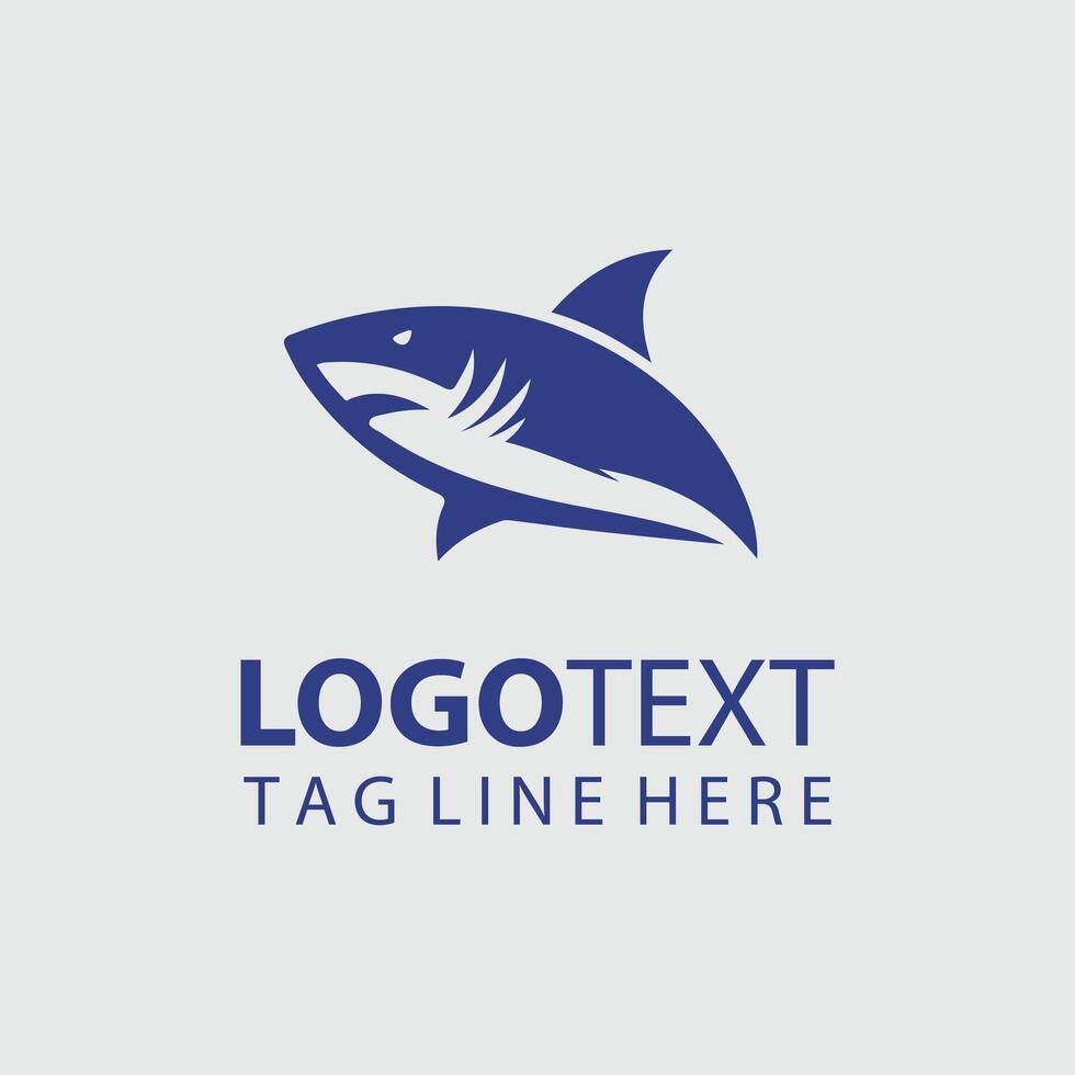 Whitefin Shark Logo Logo vector