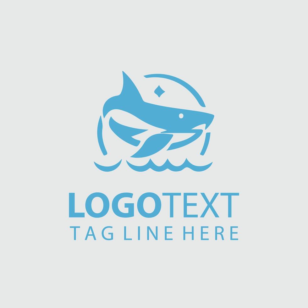 Drift Shark Logo Design vector