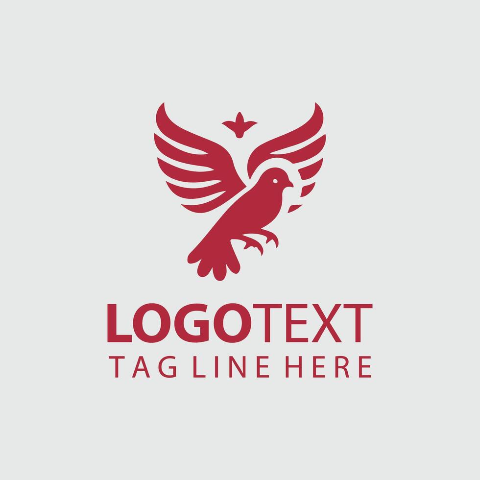 Dove Dreamer Pigeon logo vector