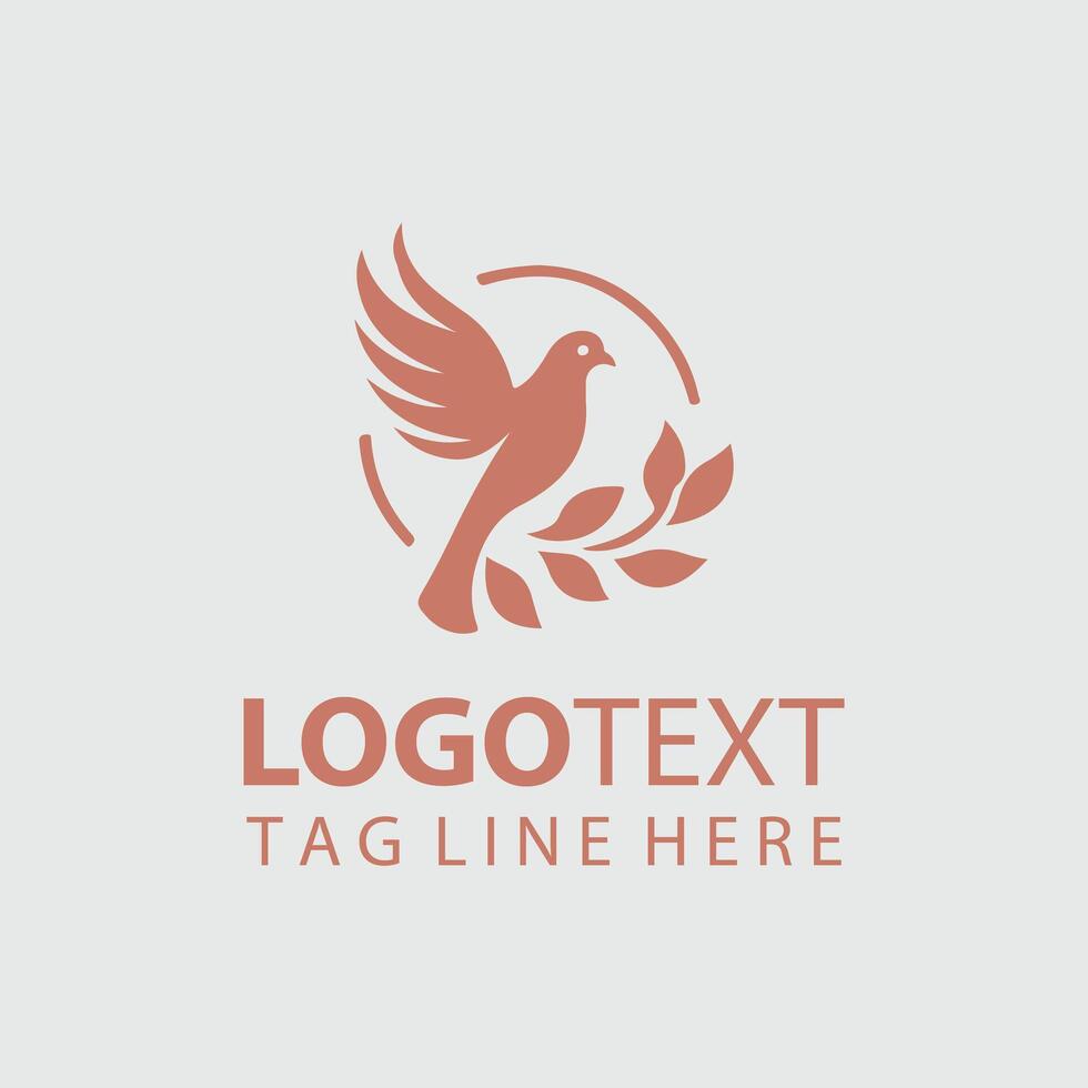 The Pigeons Path Pigeon logo vector