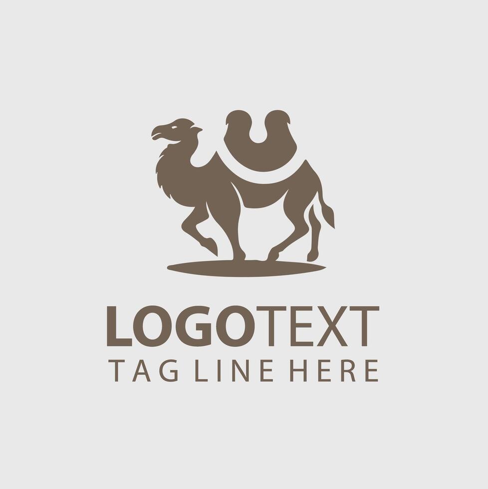 Horizon Trek camel logo vector