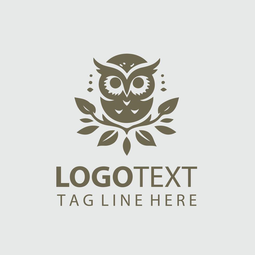 Sage Owl Owl logo vector