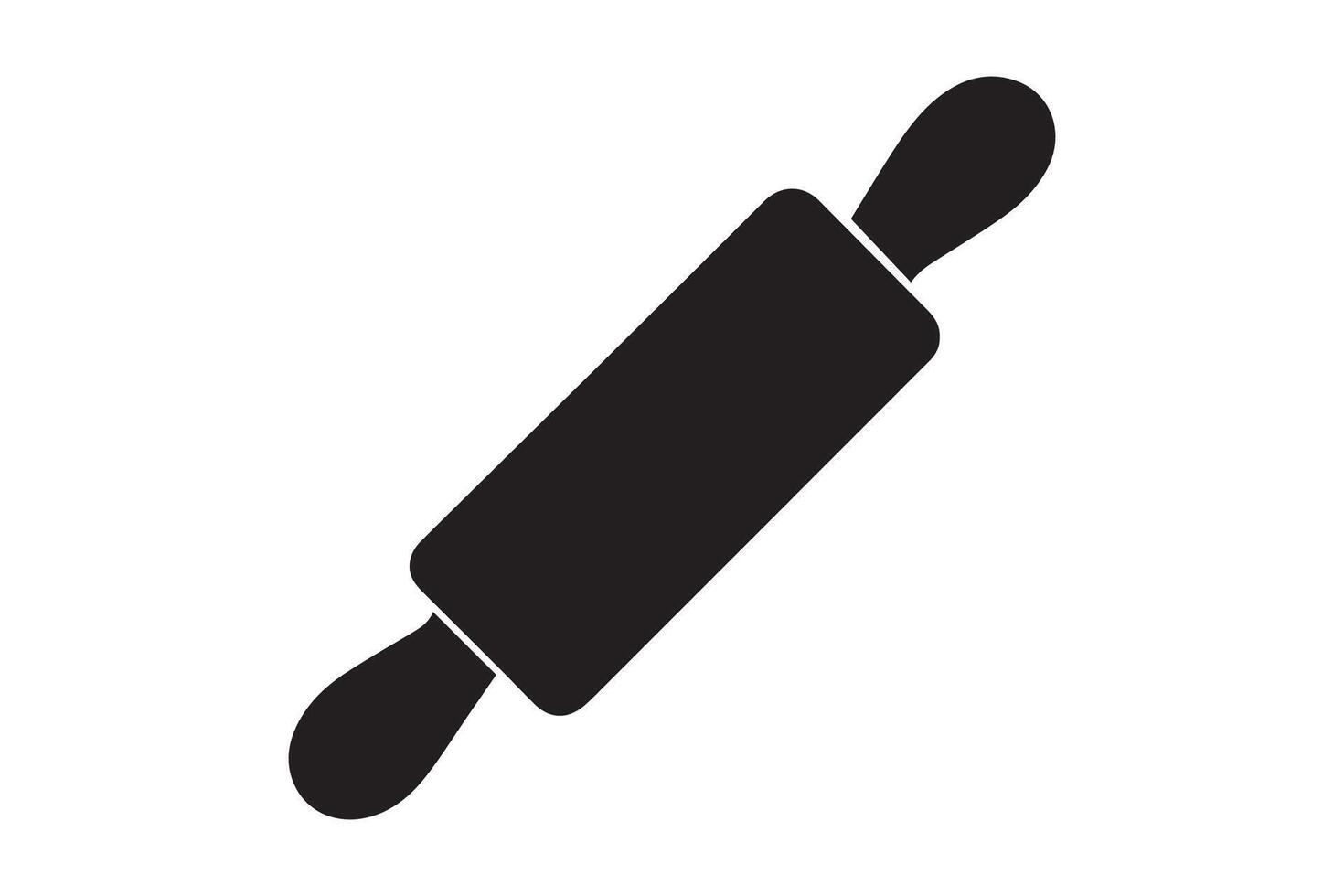 A rolling pin icon on a white background vector