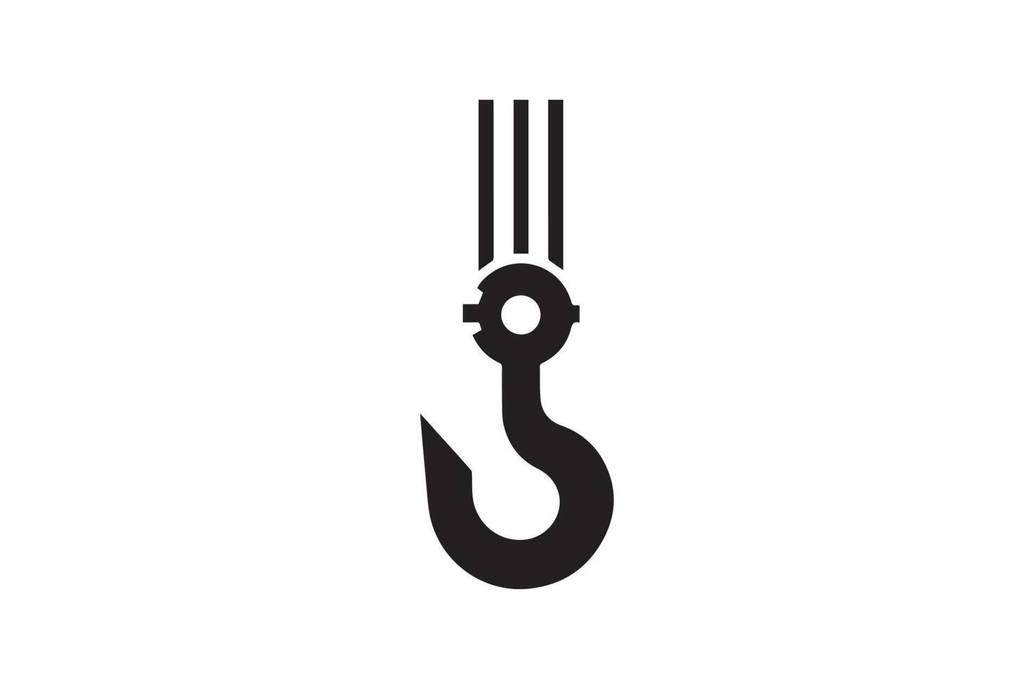 Hook icon illustration on white background vector
