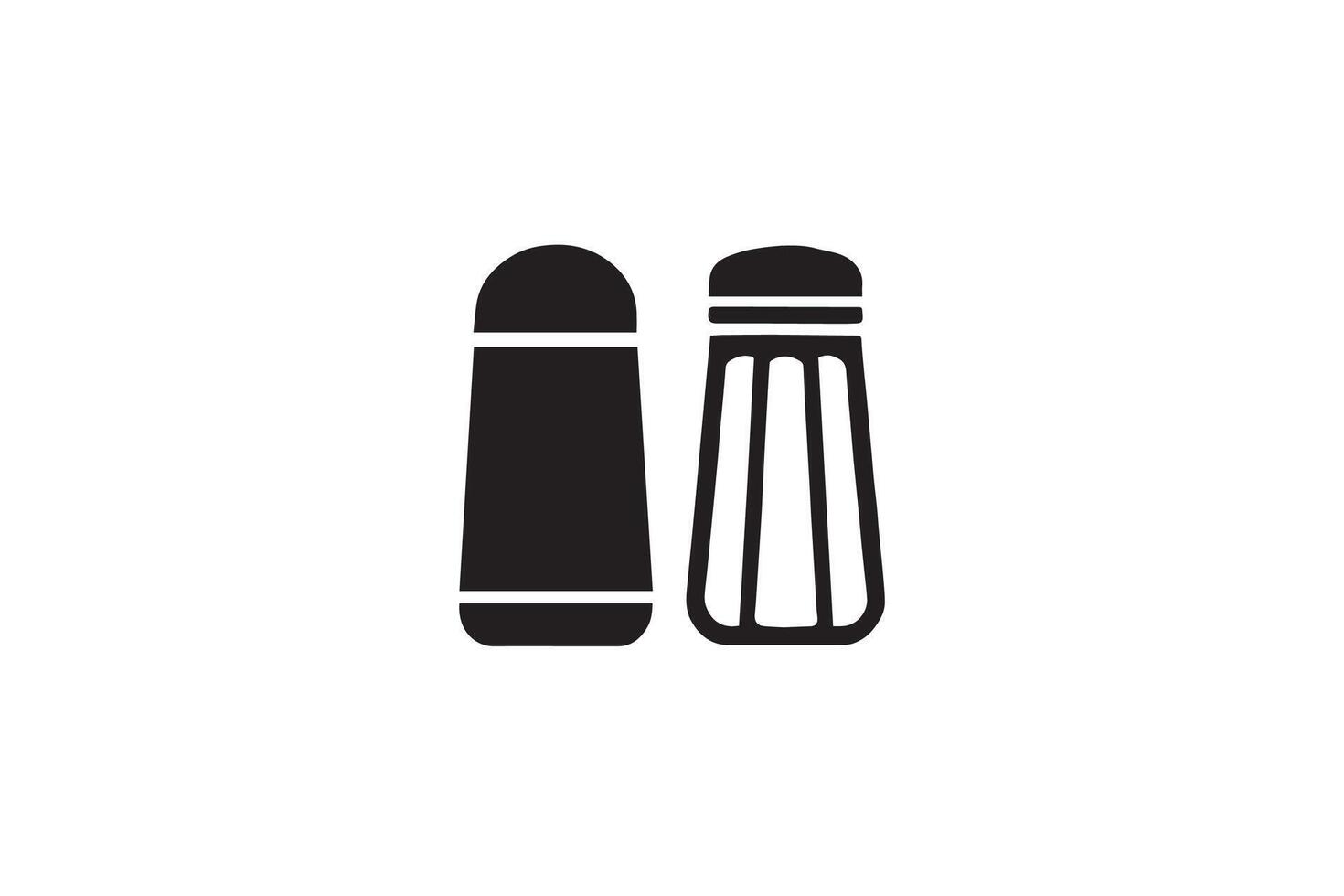 Salt and pepper shakers icon illustration vector