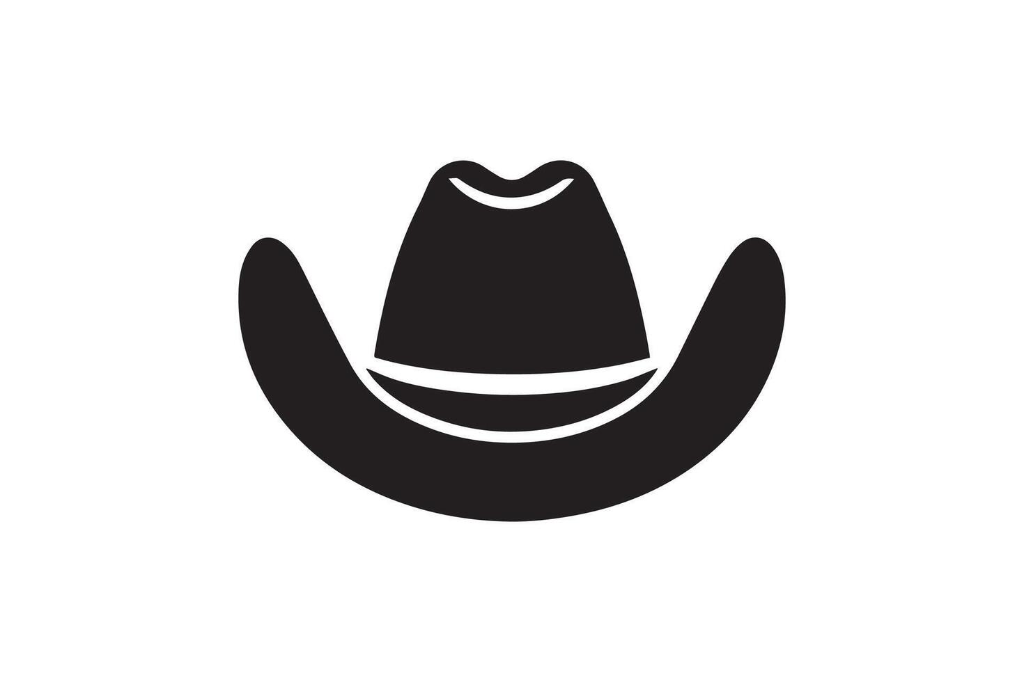 Cowboy hat icon isolated on white background vector