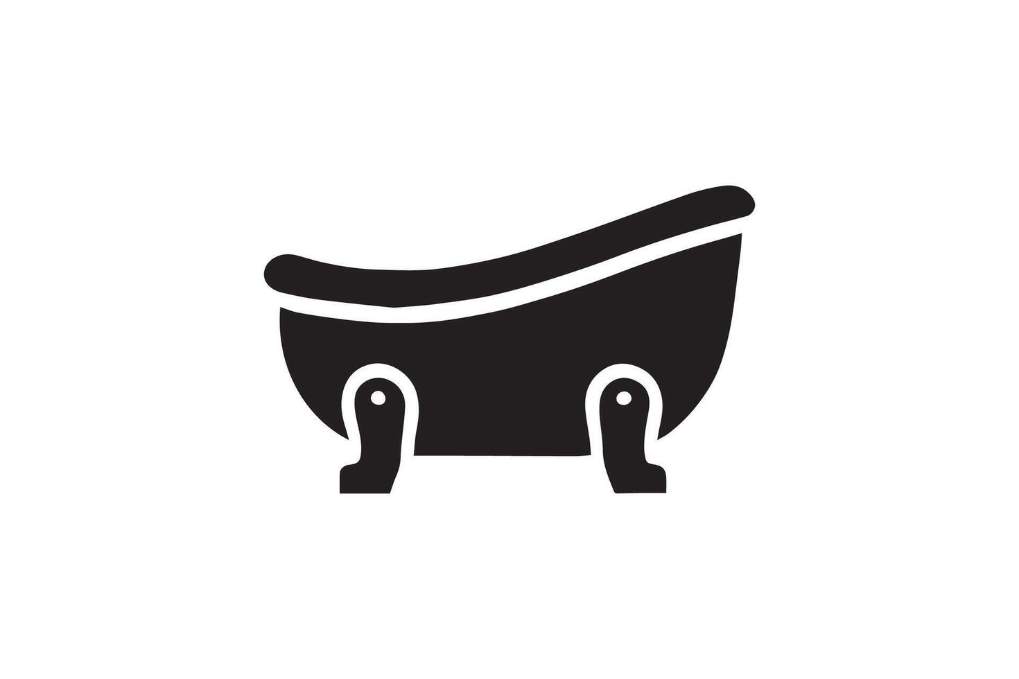 Bathtub icon illustration on white background vector