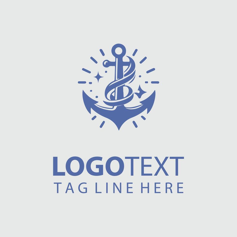 The Sea Nomad sailor logo vector