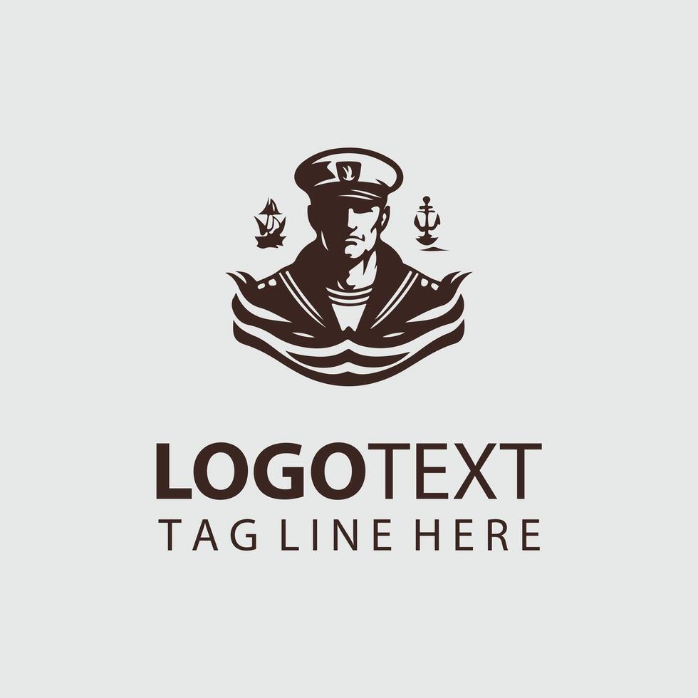 Brave Sailor sailor logo vector