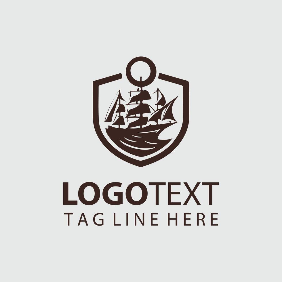 Captains Crew sailor logo vector