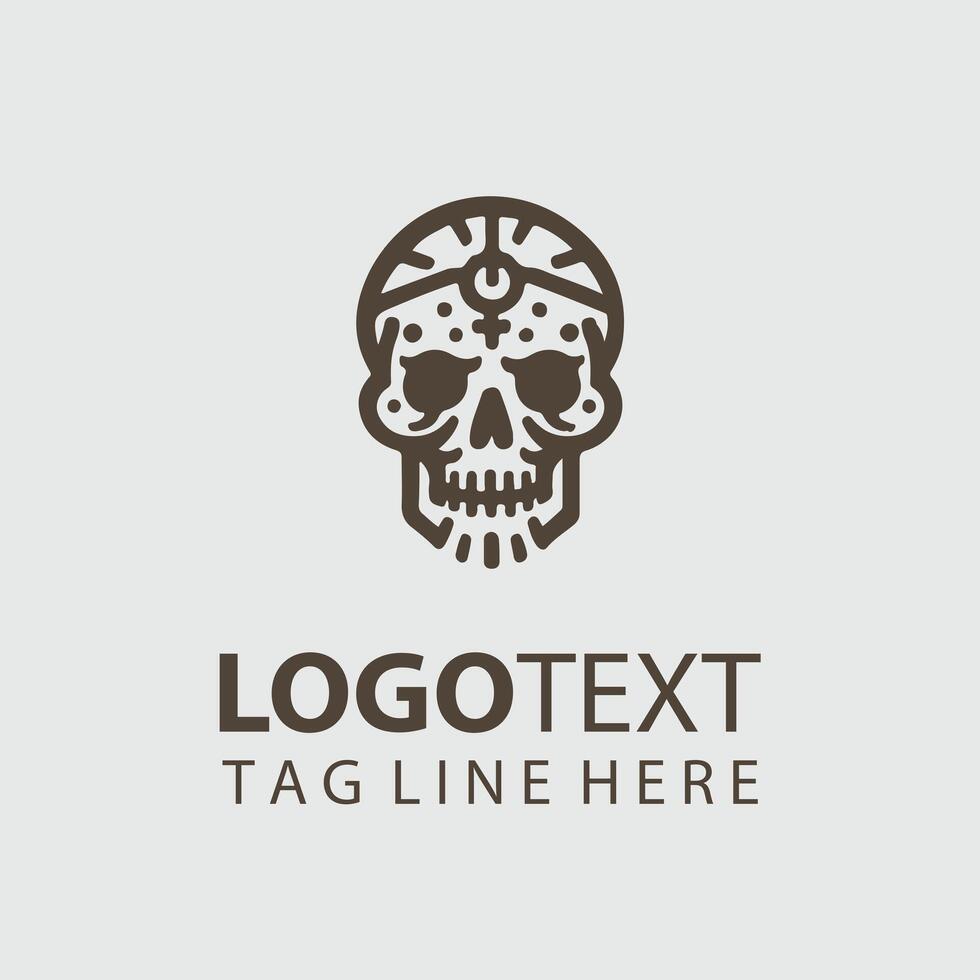 Steel Skull skull logo vector