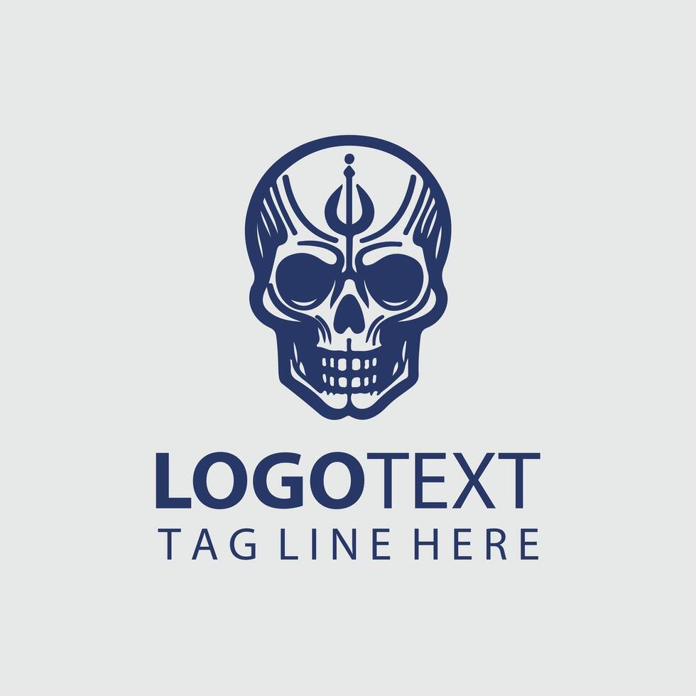 Blackened Skull skull logo vector