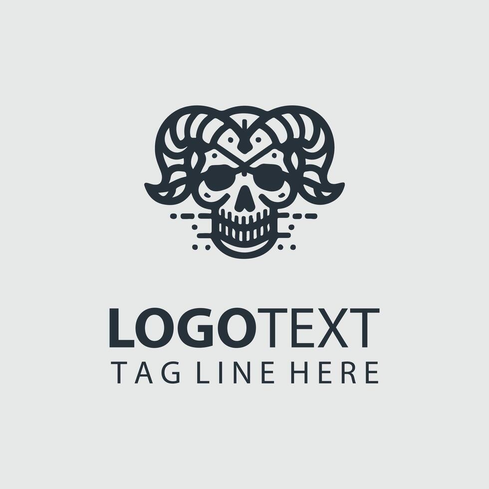Crimson Skull skull logo vector