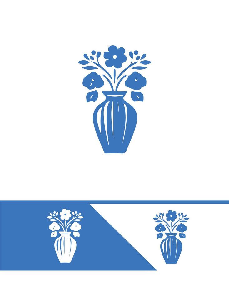 Serene Flower Vase flower vase logo vector