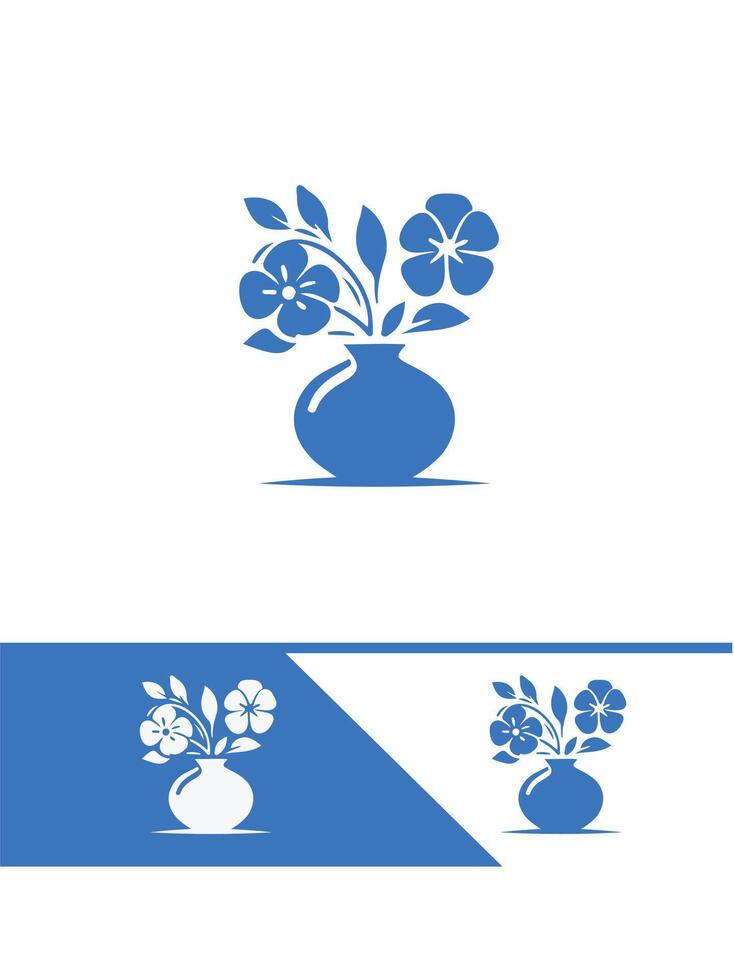 Fresh Petal Vase flower vase logo vector