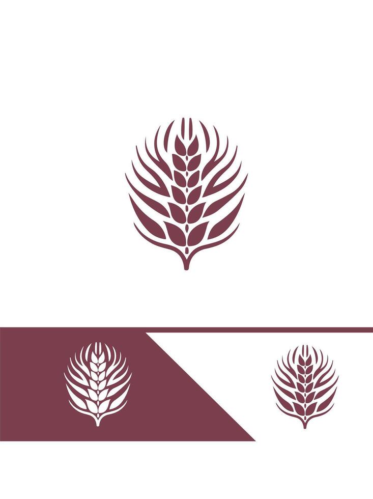 Fresh Fields Wheat Logo Design vector