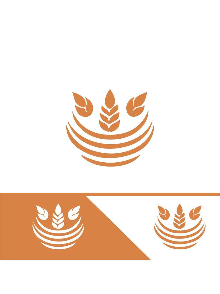 Golden Wheat Design vector