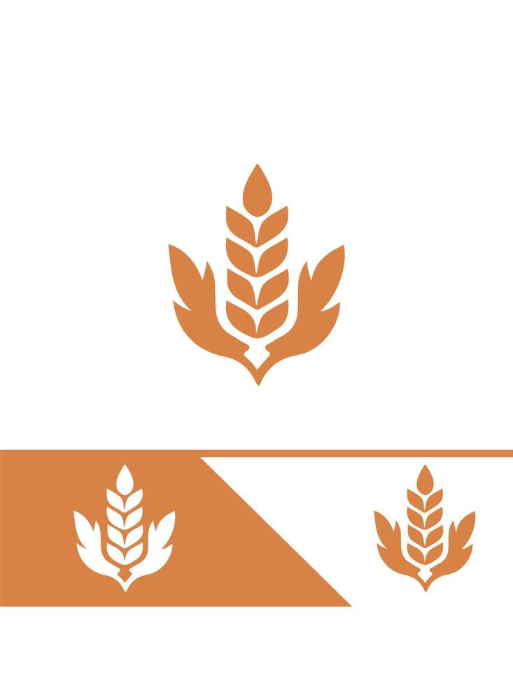 Field of Wheat Logo Design vector