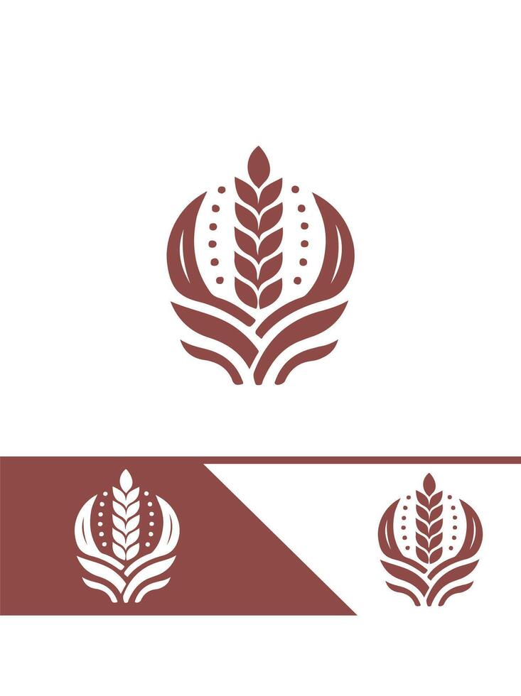 Grain Gate Wheat Logo vector