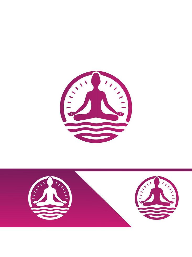Balanced Aura Wellness logo vector