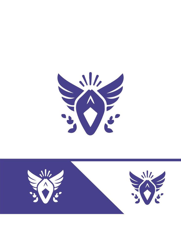 Tranquil Luxe wallness logo vector