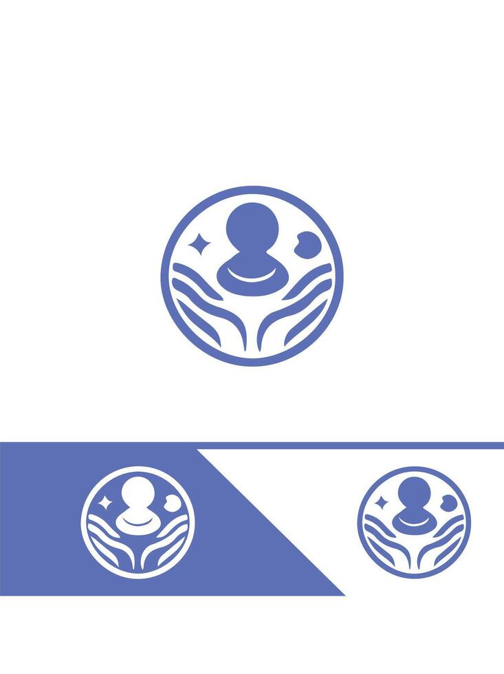 Flourish Zen wallness logo vector