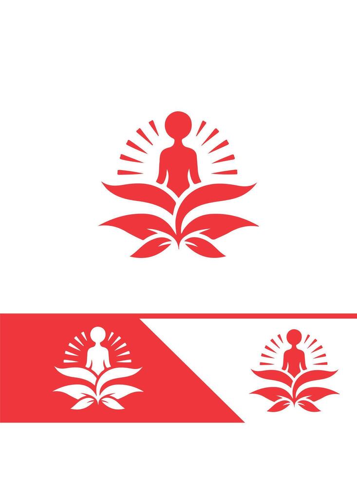 Calm Growth wallness logo vector