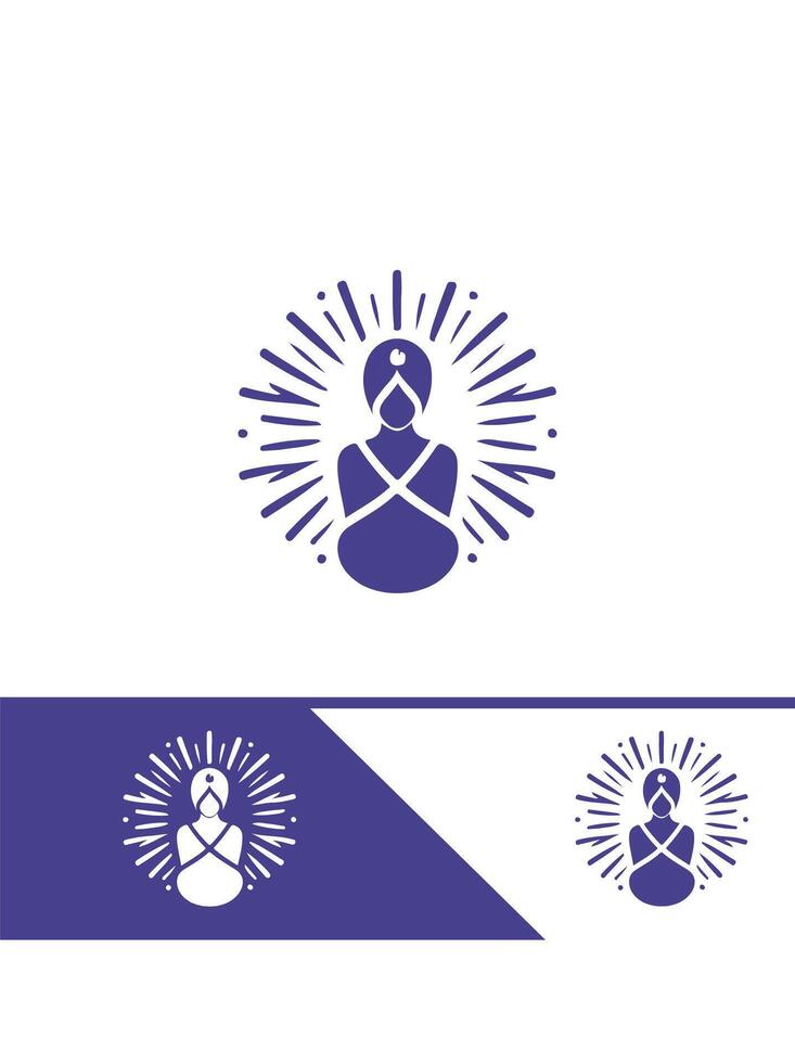 Serenity Pulse wallness logo vector