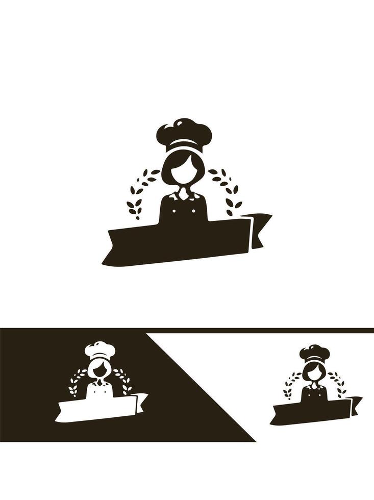 Sweet Bella Bakery Girl Logo vector
