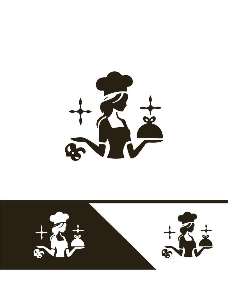 Belles Bakery Girl Bliss Logo vector