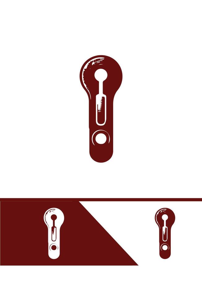 Snap Zipper Logo Design vector