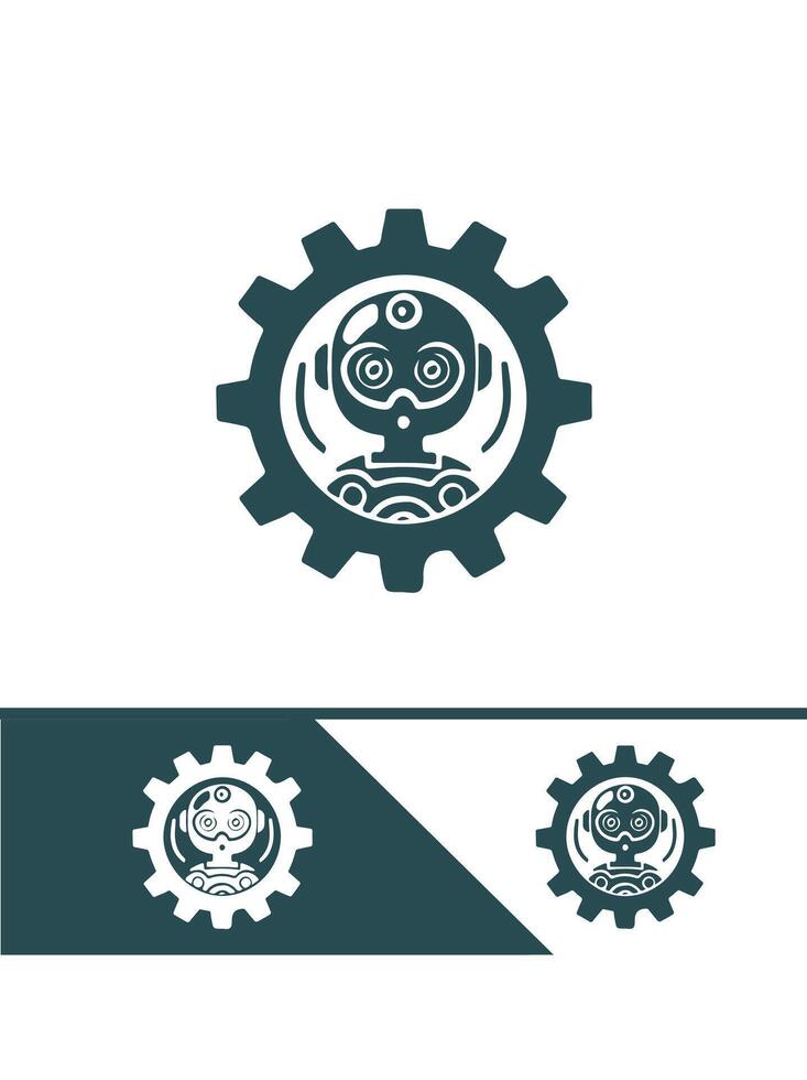 Gear Track Robotics Logo vector