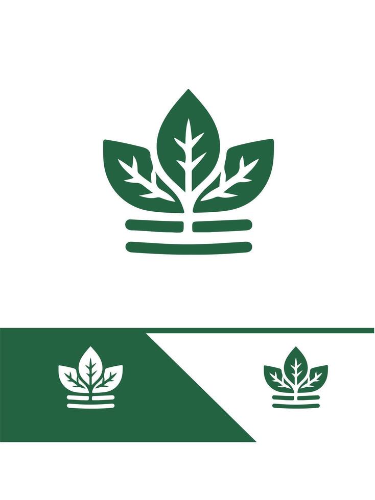 Leaf Reign diver logo vector