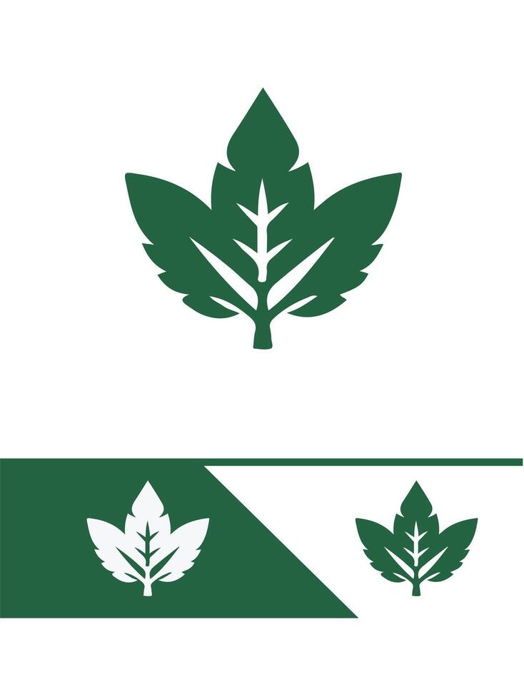 Enchanted Leaf diver logo vector