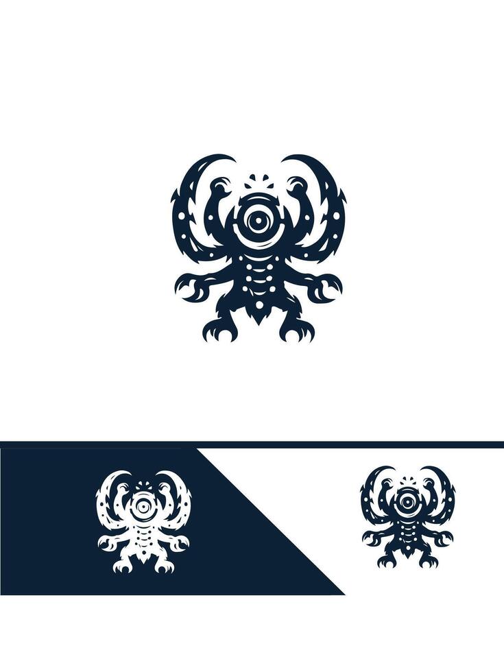 Bone Breaker monster logo vector